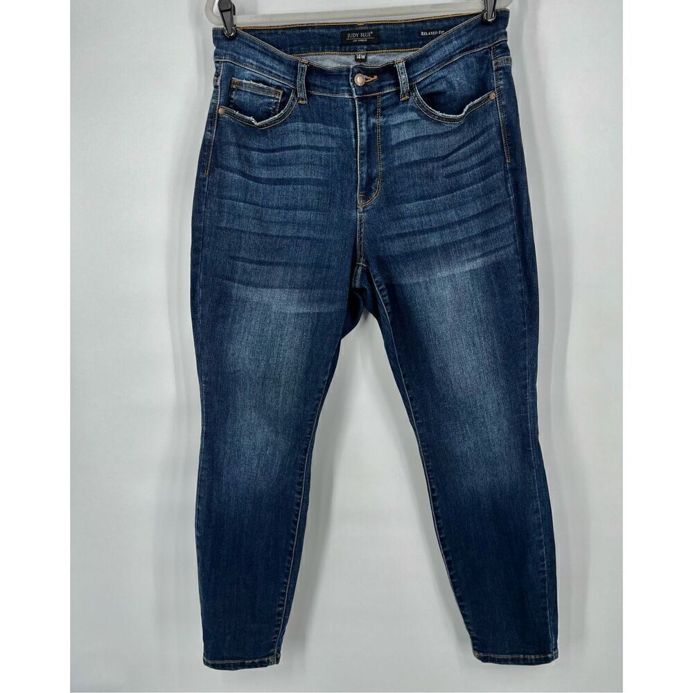 Judy Blue Relaxed Fit Plus Size Denim Jeans Size 14W Style: JB82325DK-PL EUC!
